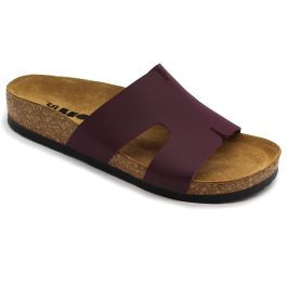 Leon 4054 LEON Comfort női bőr klumpa bordó