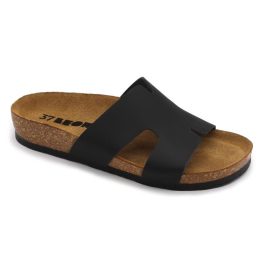 Leon 4054 LEON Comfort női bőr klumpa fekete