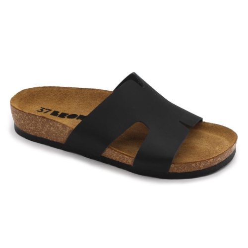 Leon 4054 LEON Comfort női bőr klumpa fekete