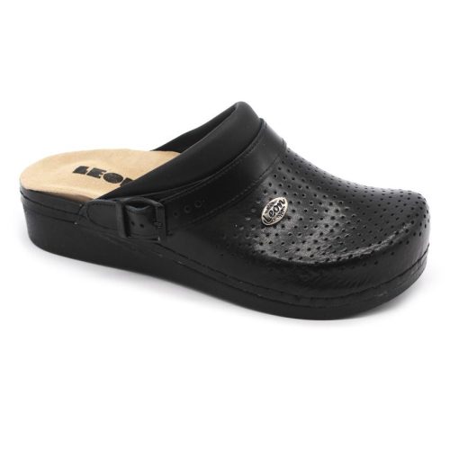 Leon 5002 Comfort női bőr klumpa fekete