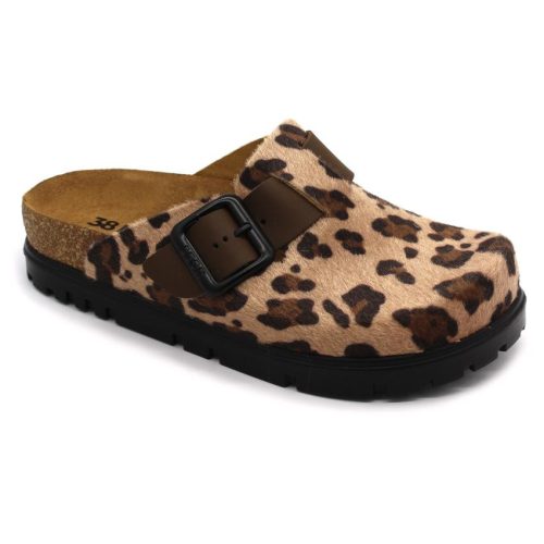 Leon 6003 LEON Comfort női bőr klumpa barna
