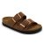 7012 LEON Comfort női bőr papucs barna