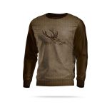 Polár pulóver szarvas motívummal