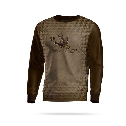 Polár pulóver szarvas motívummal